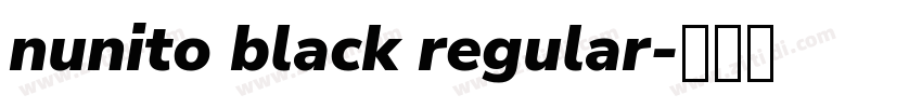 nunito black regular字体转换